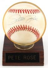 PETE ROSE MLB LEGEND SIGNED BASEBALL W GUARANTEE