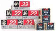 650 ROUNDS OF .22LR AMMO FROM CCI & RWS