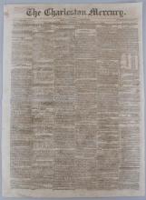 1864 CONFEDERATE NEWSPAPER CHARLESTON MERCURY