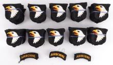 US ARMY AIRBORNE SHOULDER PATCH LOT OF 214