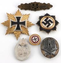 WWII GERMAN THIRD REICH BADGE LOT OF 6