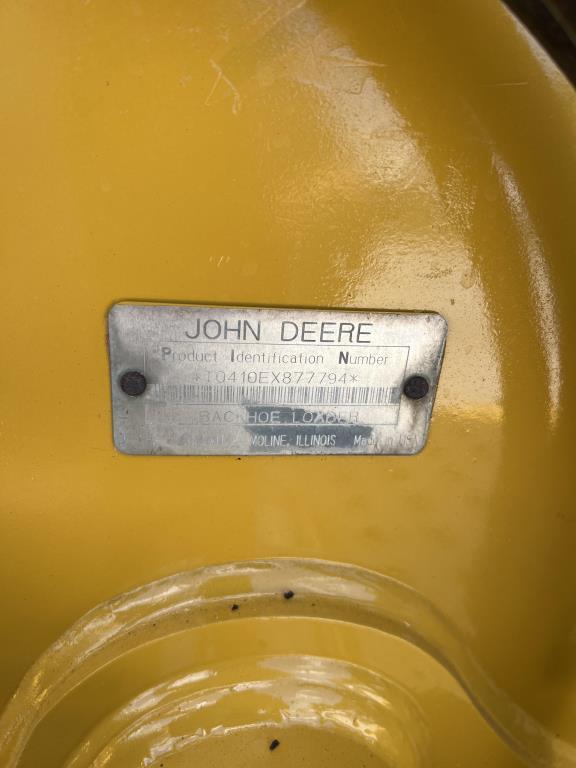 John Deere 410e Loader Backhoe R/k