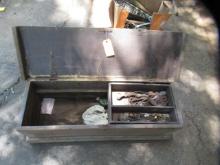 WOODEN TOOL CHEST AND TOOLS