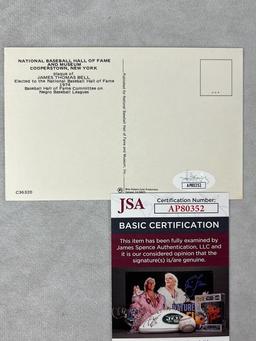 James Bell Signed Hall of Fame Post Card- JSA