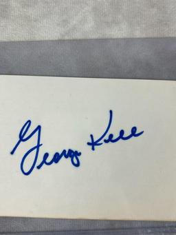 (5) Signed 3 x 5 Index Cards - Embree, Appling, Kell, Herman and Killebrew