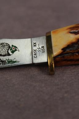 1984 CASE STAG PHEASANT FIXED BLADE STAG GIFT SET