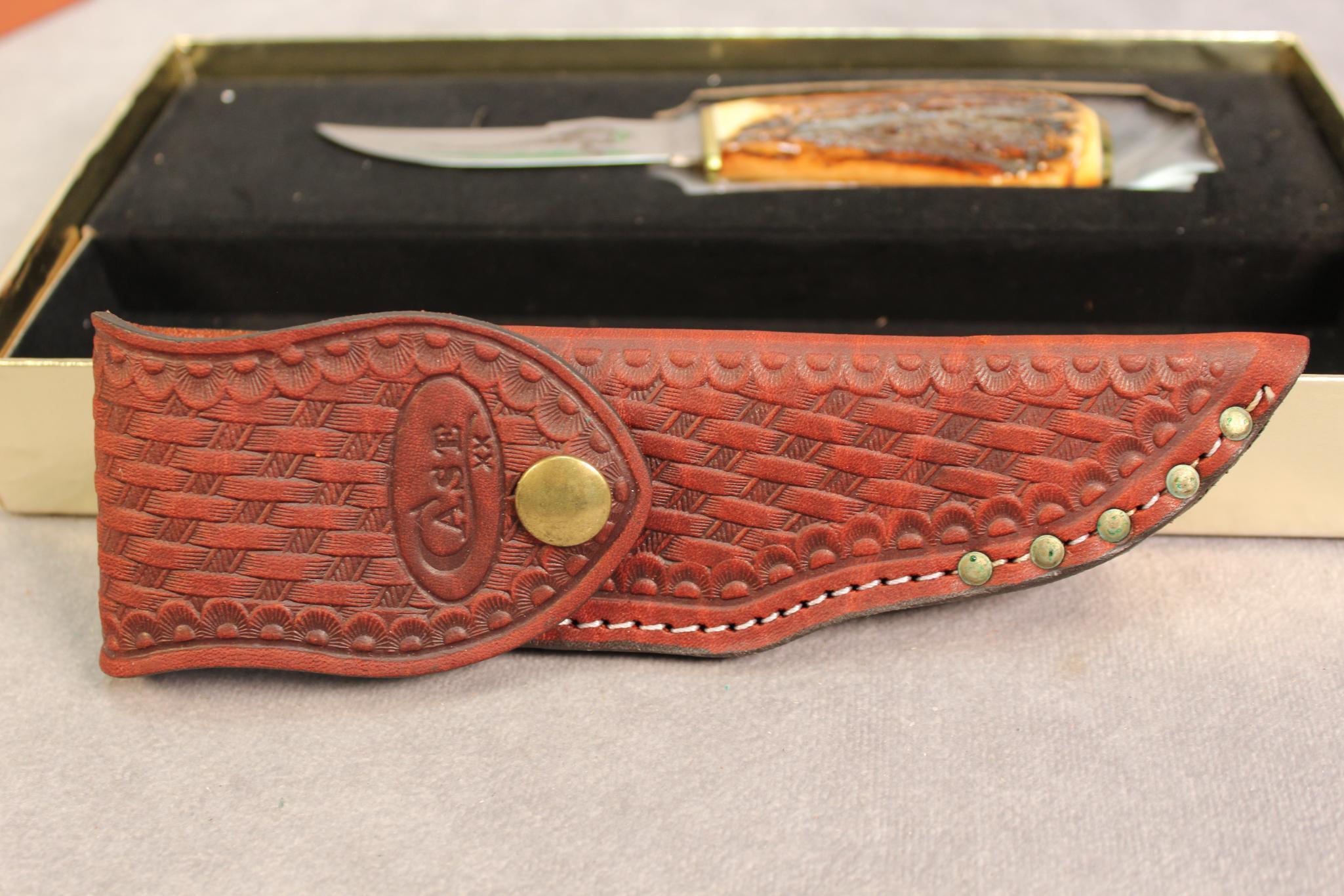 1984 CASE STAG PHEASANT FIXED BLADE STAG GIFT SET