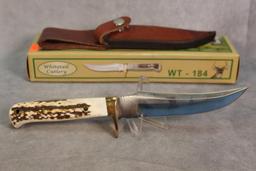 WHITETAIL CUTLERY 440 GERMAN STAINLESS. ORIGINAL STAG HANDLE