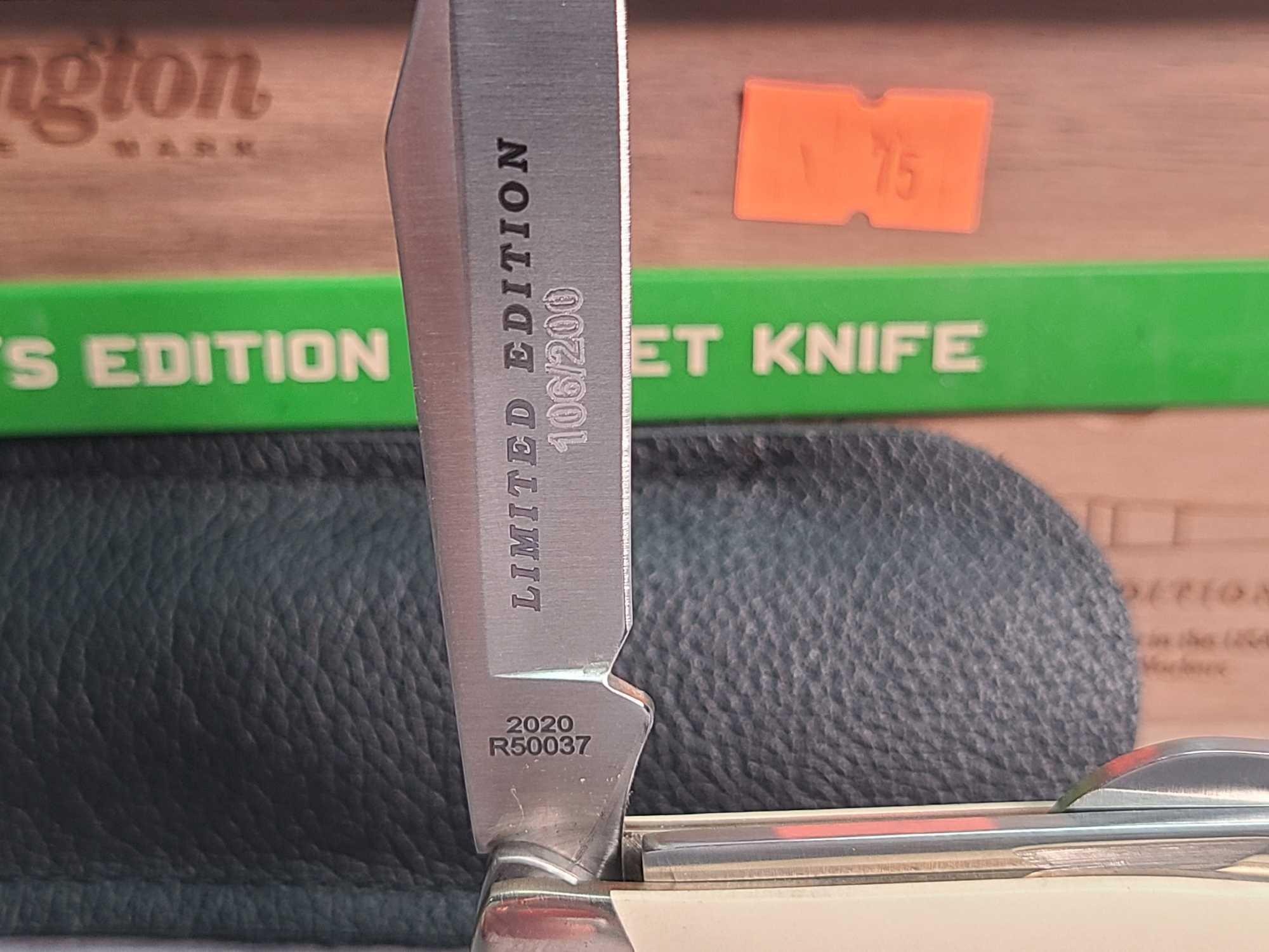 REMINGTON BULLET KNIFE MOD. 50037  IVORY PAPER MICARTA