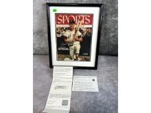 Ted Williams Upperdeck authenticated, Matted & framed