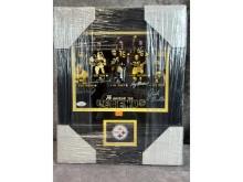 Pittsburg Steelers 75th Annivarsary, matted & framed, JSA