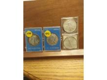 2-1990,1991,1992 SILVER EAGLES UNC