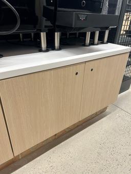 3 Sections Of Customer Self-Serve Millwork Cabinets