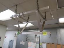 overhead hanging rack