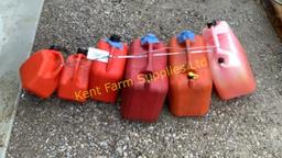 6 GAS JERRY CANS