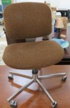 Brown Rolling Desk Chair