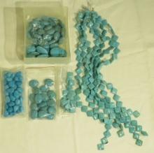 mixed turquoise beads