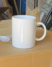 case of 36 white coffee mugs