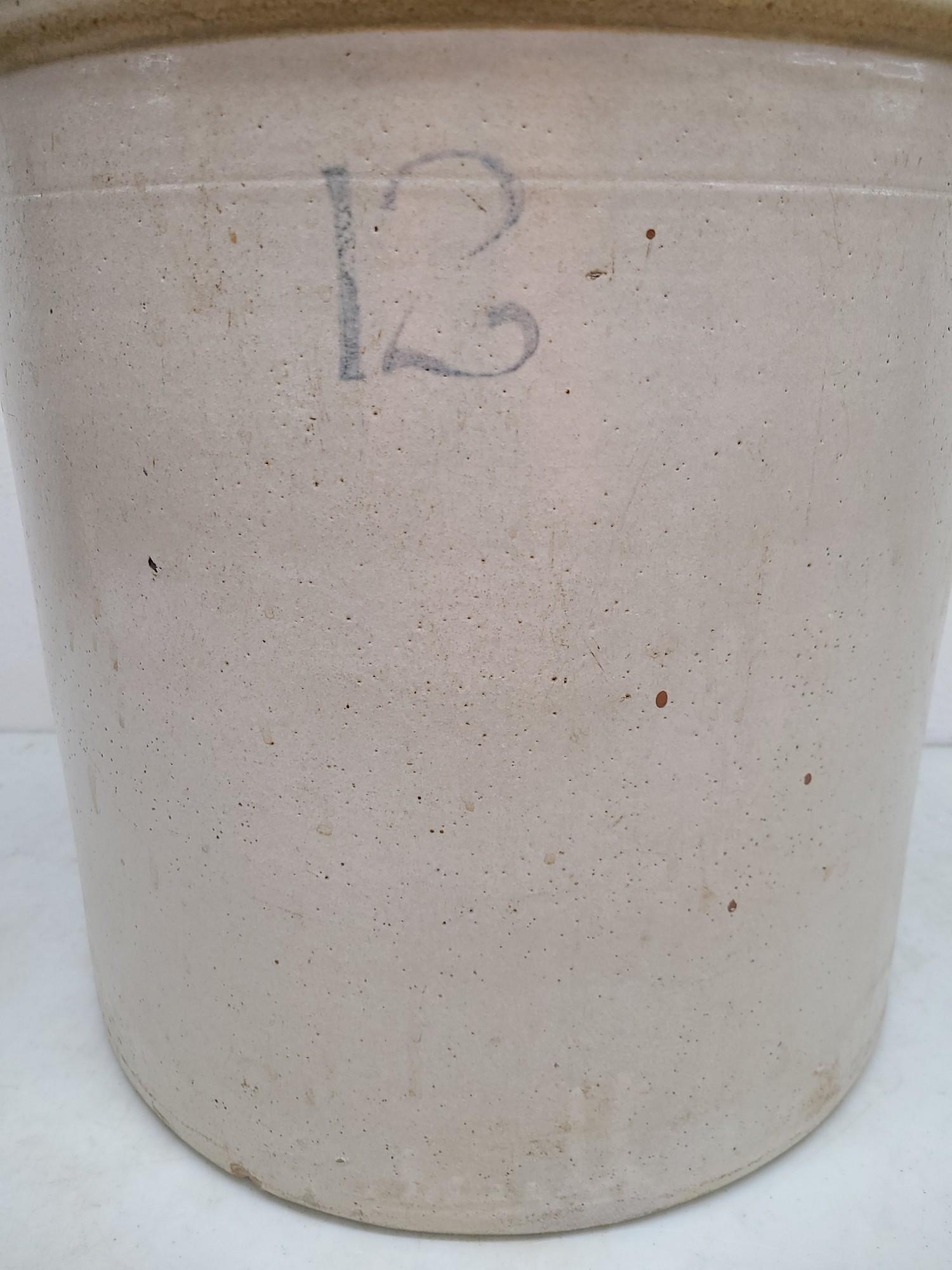 12 Gallon Stoneware Crock.