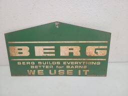 SS Metal, Berg, Barns Equipment Sign