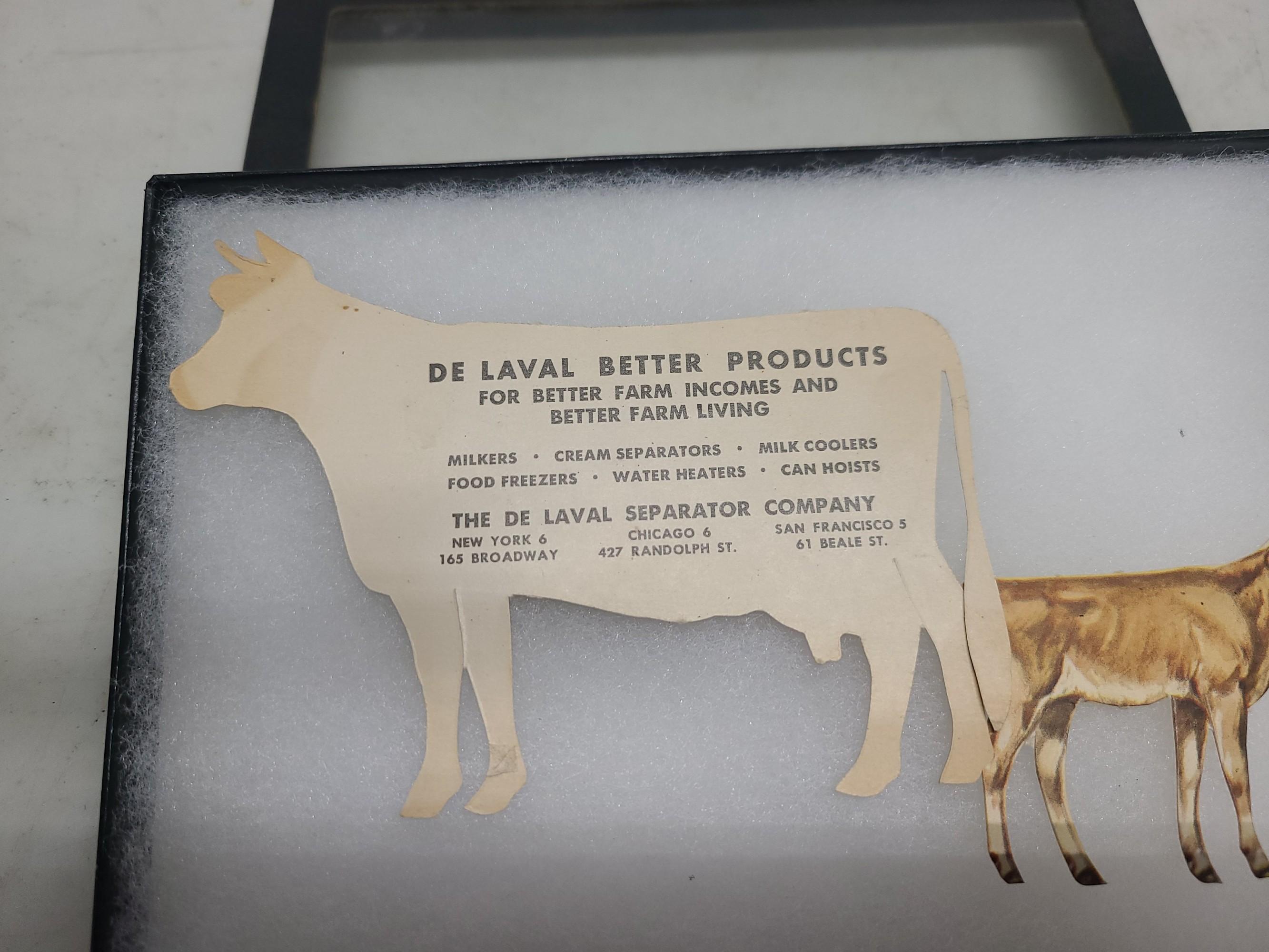 Cardboard DE Laval Cow & Calf Advertising Pieces
