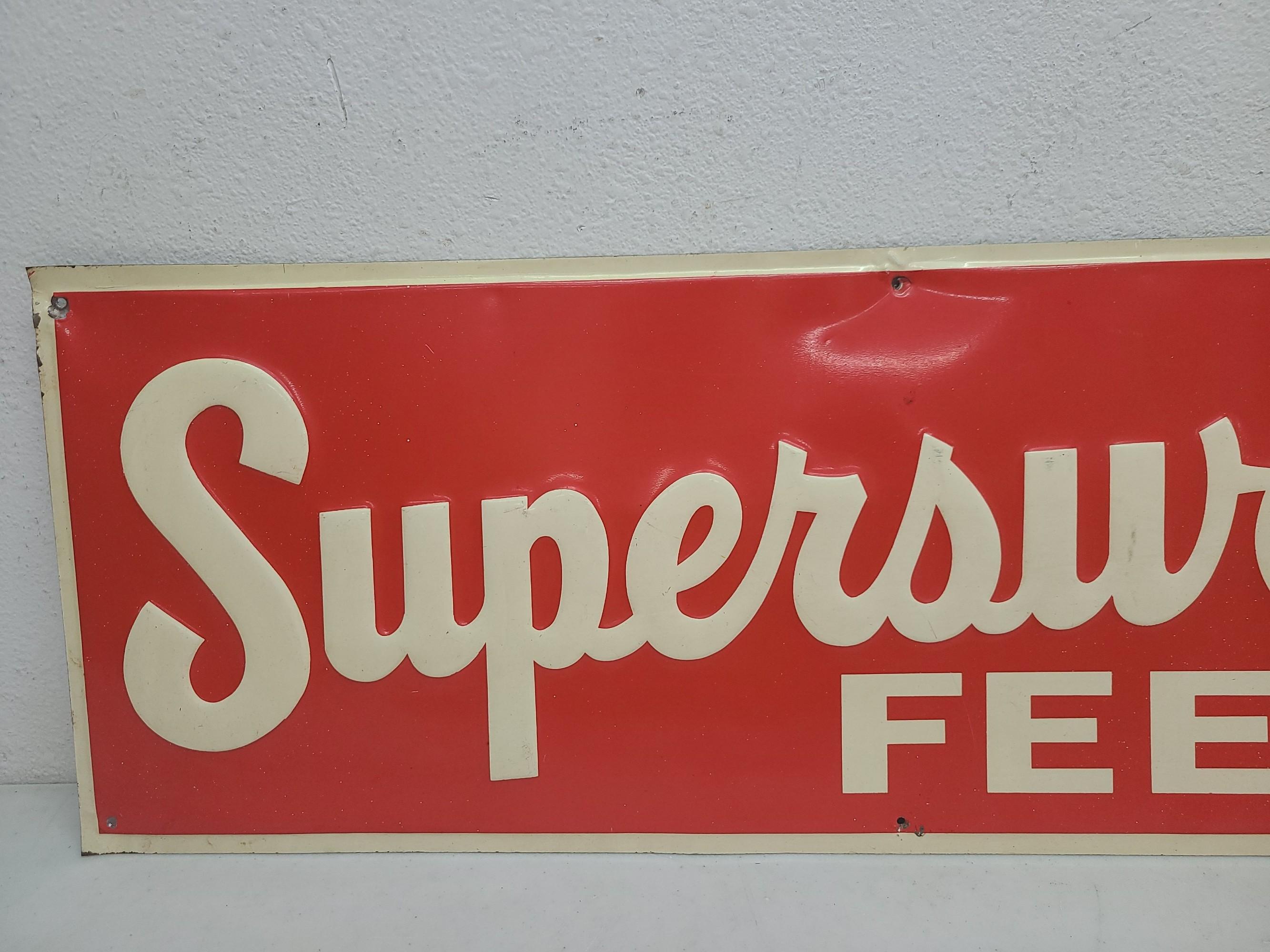 SST Embossed, Super Sweet Feeds Sign