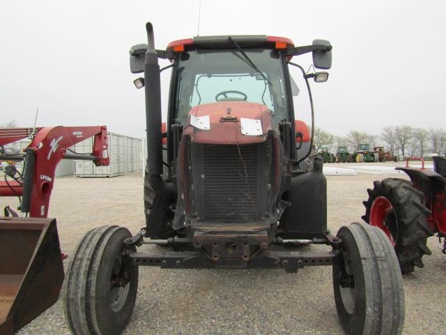 1883 MXU115 CASE IH C/A 2WD W/LF138 WOODS LOADER 18.4X38 "SALVAGE ENGINE DUSTED"