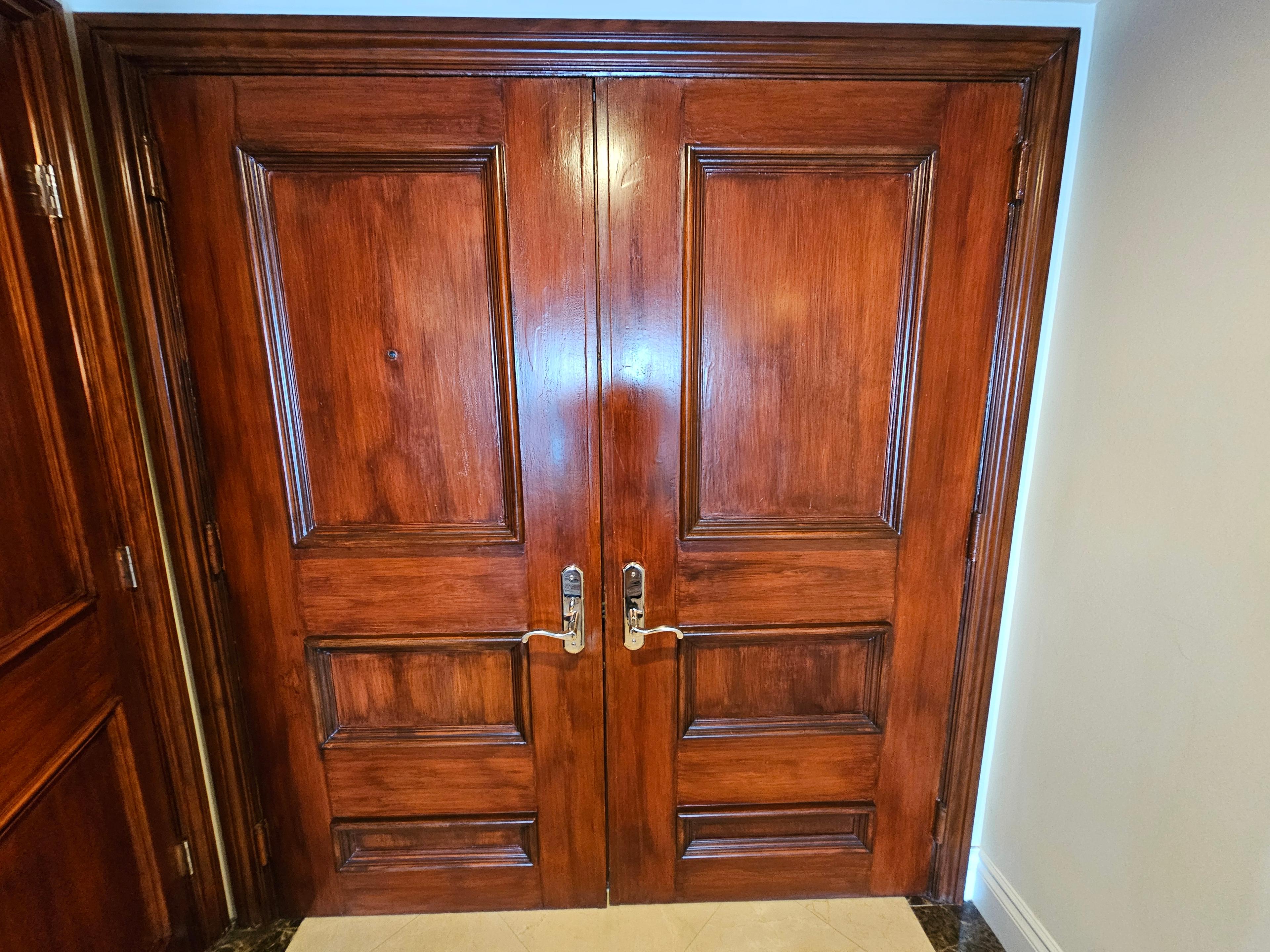 Main Entrance 73" x 83" Double Wood Doors