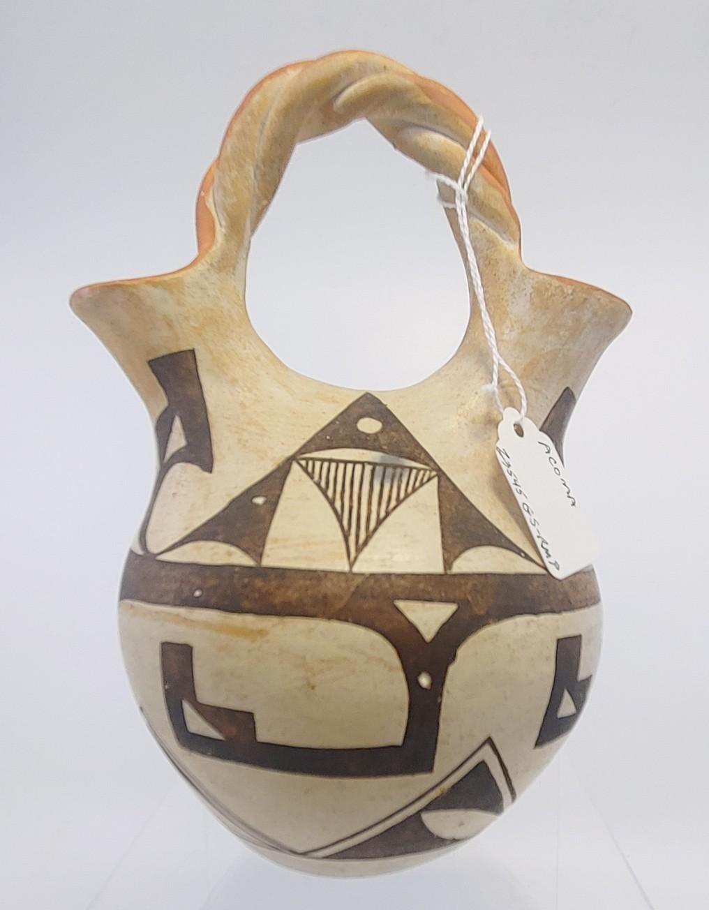 Acoma Pottery Wedding Vase, Terry Schultz Collection