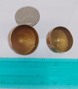 Pre-Columbian Tairona Gold Labret Pair of 2