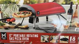 12" Portable Rotating Gas Pizza Oven