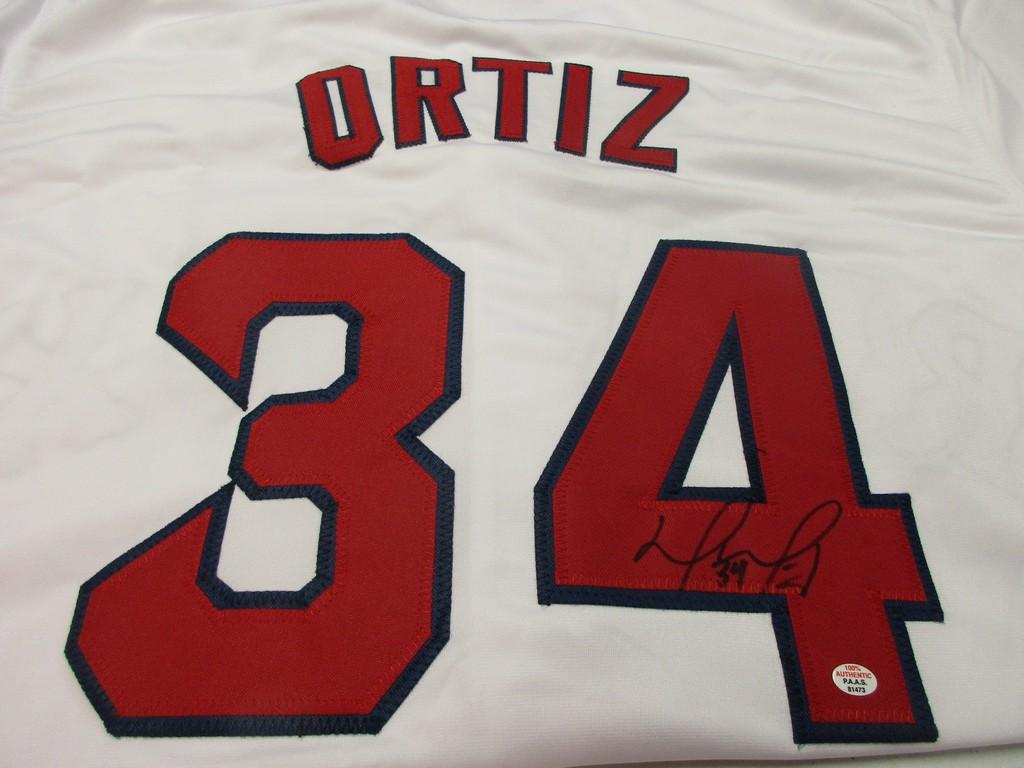 David Ortiz of the Boston Red Sox signed autographed baseball jersey PAAS COA 473