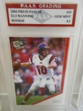 Eli Manning NY Giants 2004 Press Pass SE ROOKIE #19 graded PAAS Gem Mint 9.5