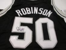 David Robinson of the San Antonio Spurs signed autographed basketball jersey PAAS COA 349
