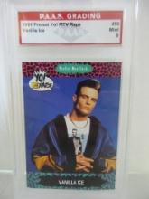 Vanilla Ice 1991 Pro Set Yo! MTV Raps #86 graded PAAS Mint 9