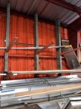 Cantilever Racking, (3) Uprights (frames) 10 " X 4" X 15 Ft, & (4) Beams (arms) 48" to Create 2 Leve