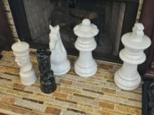 Oversized Ceramic Chess Pieces