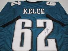 Jason Kelce of the Philadelphia Eagles signed autographed football jersey PAAS COA 877