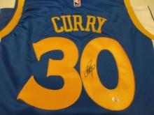 Stephen Curry of the Golden State Warriors signed autographed basketball jersey PAAS COA 954