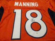 Peyton Manning of the Denver Broncos signed autographed football jersey PAAS COA 503