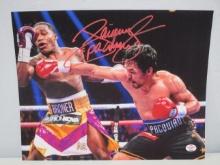 Manny Pacquiao signed autographed in red 8x10 photo PAAS COA 388