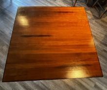 (4) LIKE NEW Solid Walnut Wood Tables w. Bases