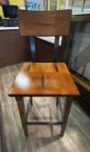 (8)  Solid Wood Back & Seat Barstools - Walnut