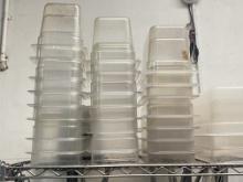 Various size Cambro inserts and food measuring containers