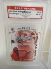Albert Pujols Cardinals 2004 Fleer Hitting Machines #1HM graded PAAS NM-MT 7