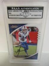 Stefon Diggs of the Buffalo Bills signed autographed slabbed sportscard PAAS Holo 558