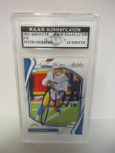 Justin Herbert of the LA Chargers signed autographed slabbed sportscard PAAS Holo 063