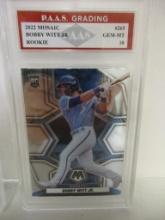 Bobby Witt Jr KC Royals 2022 Mosaic ROOKIE #265 graded PAAS Gem Mint 9.5