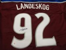 Gabriel Landeskog of the Colorado Avalanche signed autographed hockey jersey PAAS COA 993