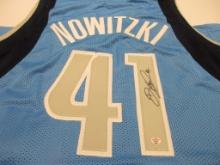 Dirk Nowitzki of the Dallas Mavericks signed autographed basketball jersey PAAS COA 684
